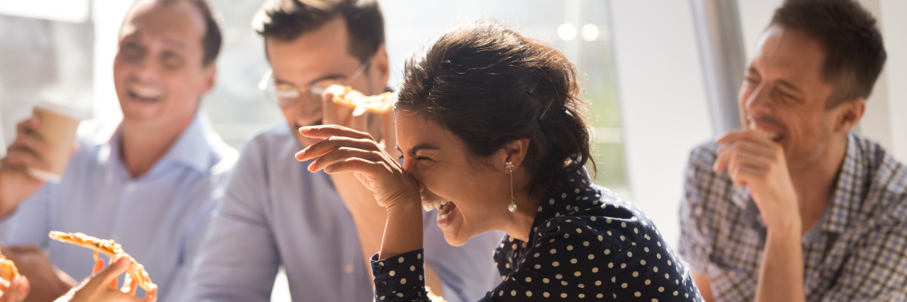 Laughter Helps Me Manage My Fibromyalgia Woman laughing