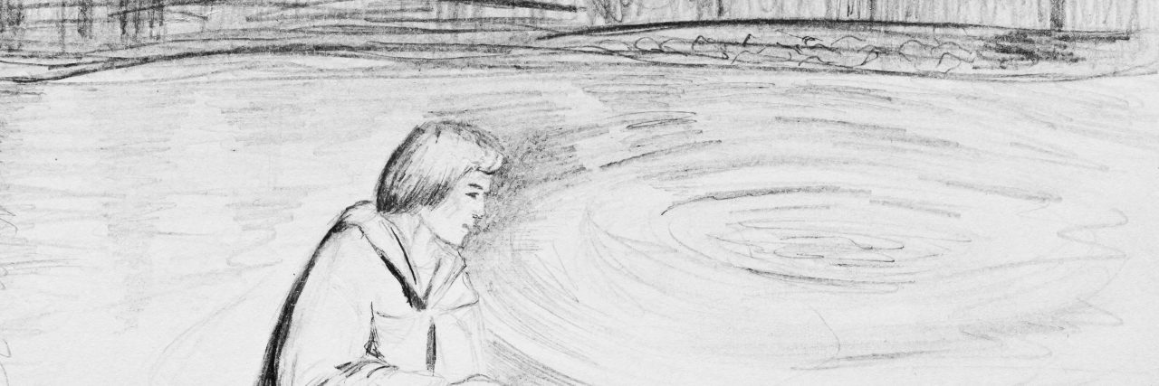 The Invisible Challenges of Autism A man walks along the river.