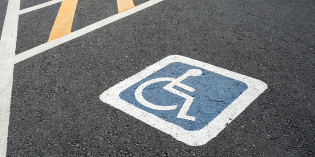 Disability parking space