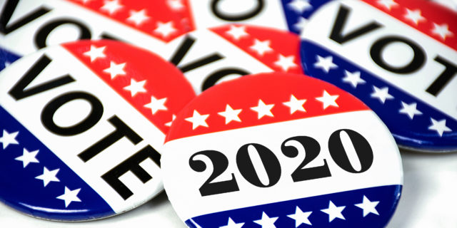 My Challenge to the 2020 Candidates as a Disabled Voter election voting pins for 2020