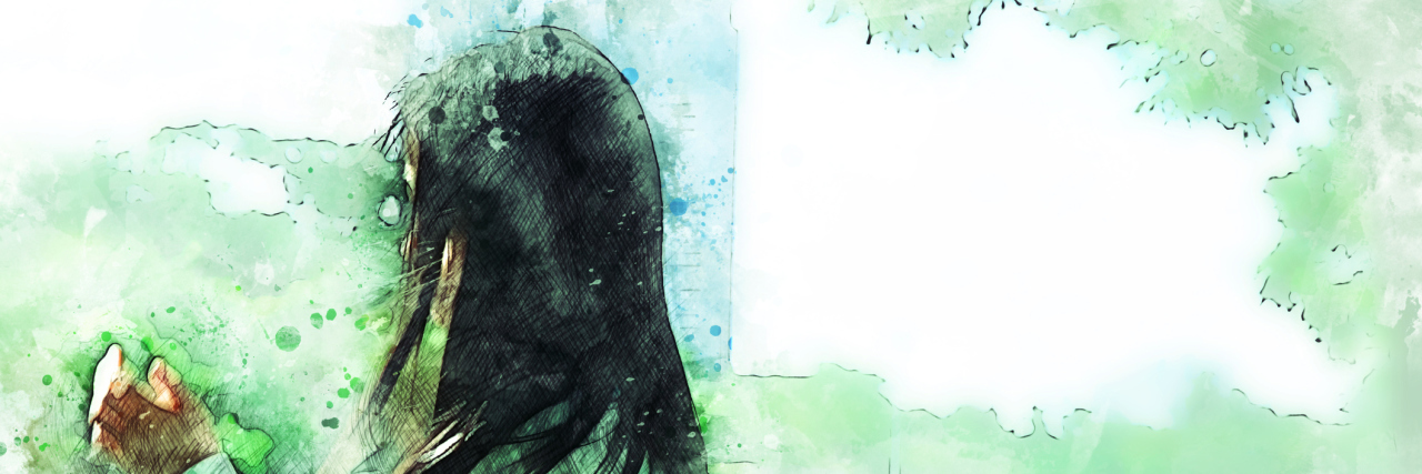 Experiencing the World Through the Eyes of My Autistic Daughter Watercolor of girl playing.