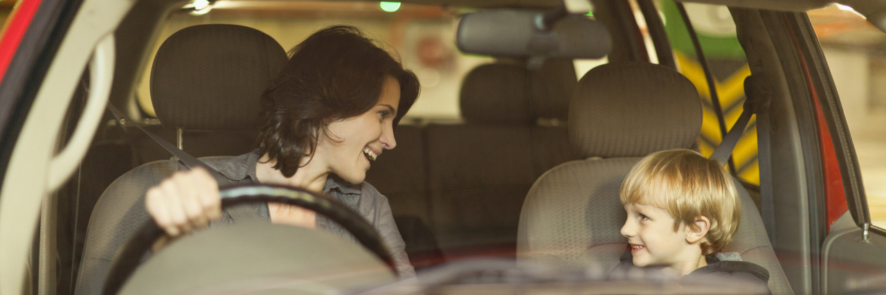 How Disability Awareness Becomes Cross-Generational Woman talking to boy in car.