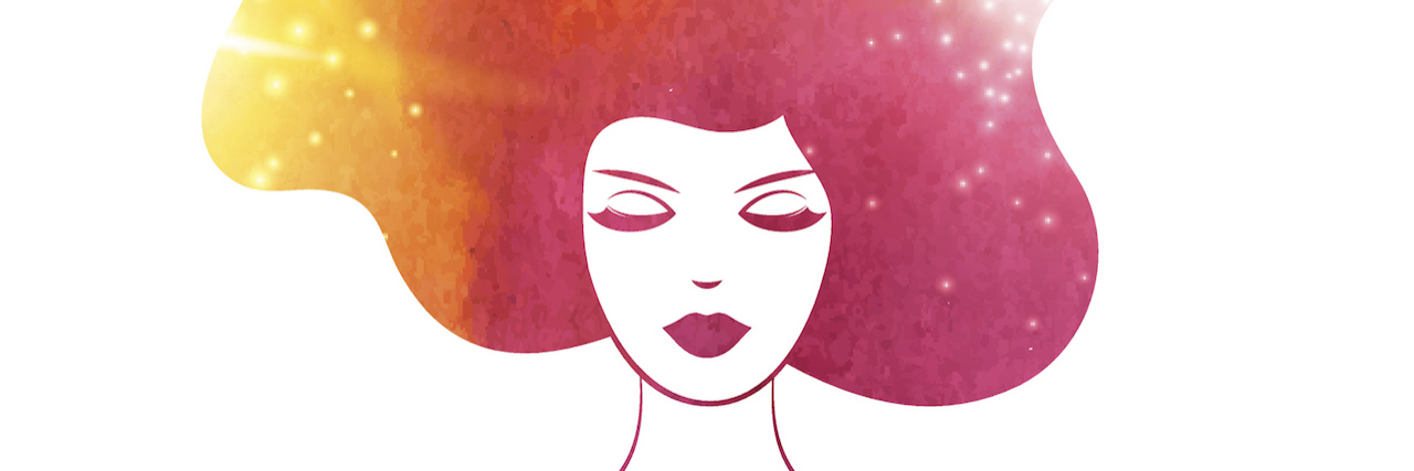 My Lyme Disease Diagnosis Story An illustration of a woman with flowing hair above her head