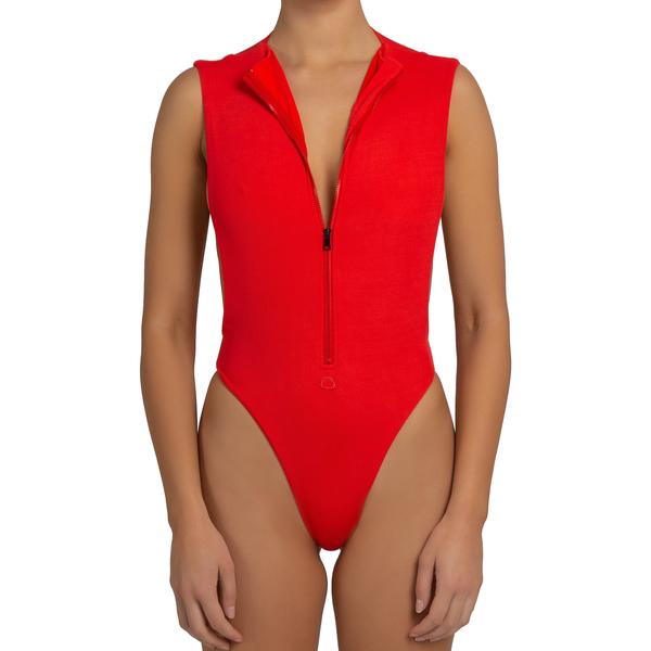 selena gomez red one piece swimsuit