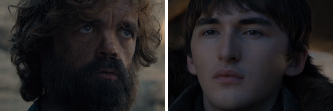 Tyrion Lannister and Bran Stark, disabled people who became rulers in the Game of Thrones finale.