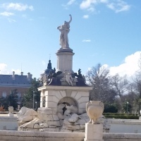 A view from the garden of the palace at Aranjuez.
