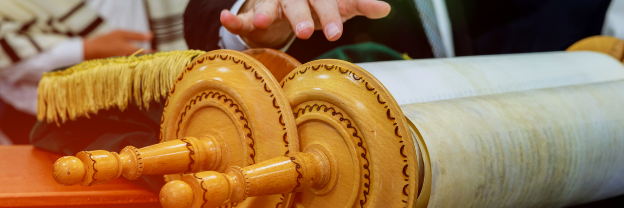 Growing Up as a Jew With Disabilities Reading Torah scrolls.
