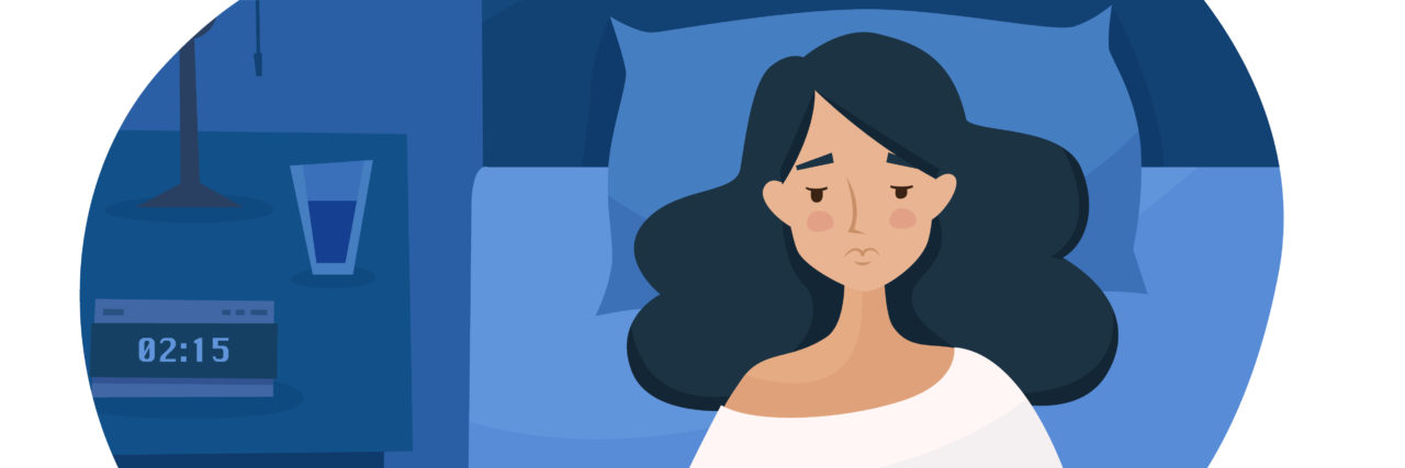 When Our Chronically Ill Bodies Say to Rest, Why Don't We? sleepless girl at night