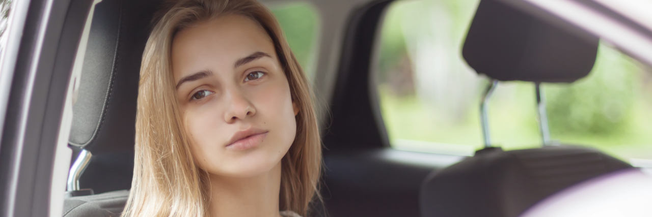 An Open Letter to My Anxiety a girl sitting in a car