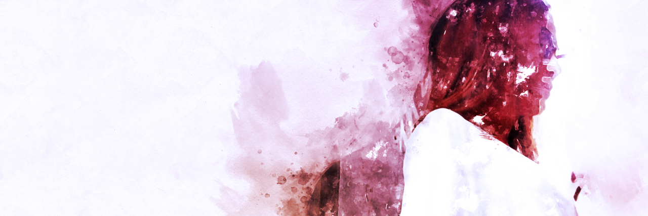 How I Deal With Being an Adult Who Had Cancer as a Kid Abstract beautiful woman traveling and walking street in the city on watercolor illustration painting background.