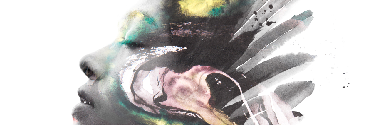 Lupus Has Made My Life Better Double exposure portrait of a woman.