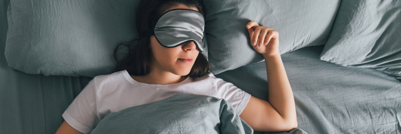 Please Tell Me: Why Do I Keep Dreaming About My Ex? woman sleep with eye mask
