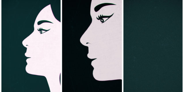 What It's Like to Be Born With No Sense of Smell Drawing of a woman's face.