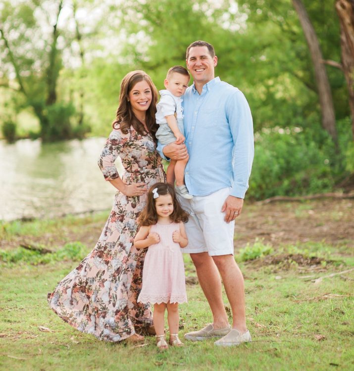 family photo outside