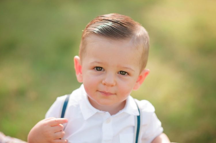 little boy smiling