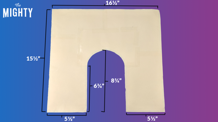 Sewing pattern for weighted shoulder wrap