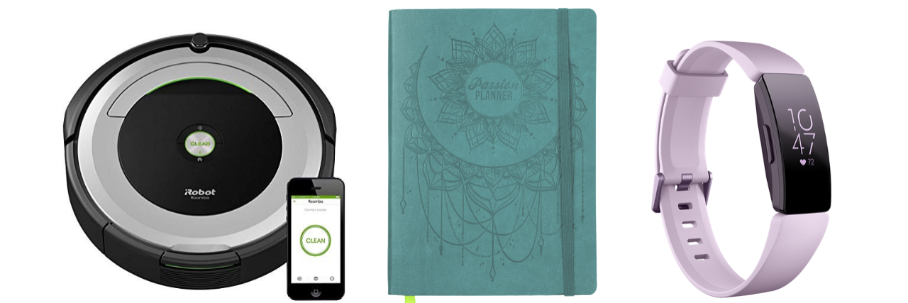 27 Items People Splurged on to Help Them Manage Their Illness roomba vacuum cleaner, passion planner, fitbit