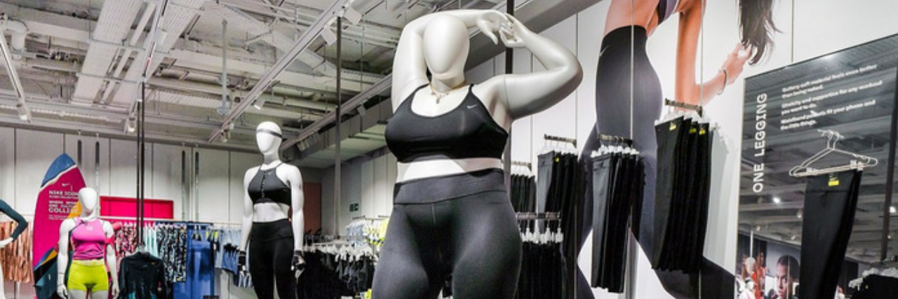 plus-size Nike mannequin