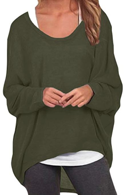 oversized olive green sweater