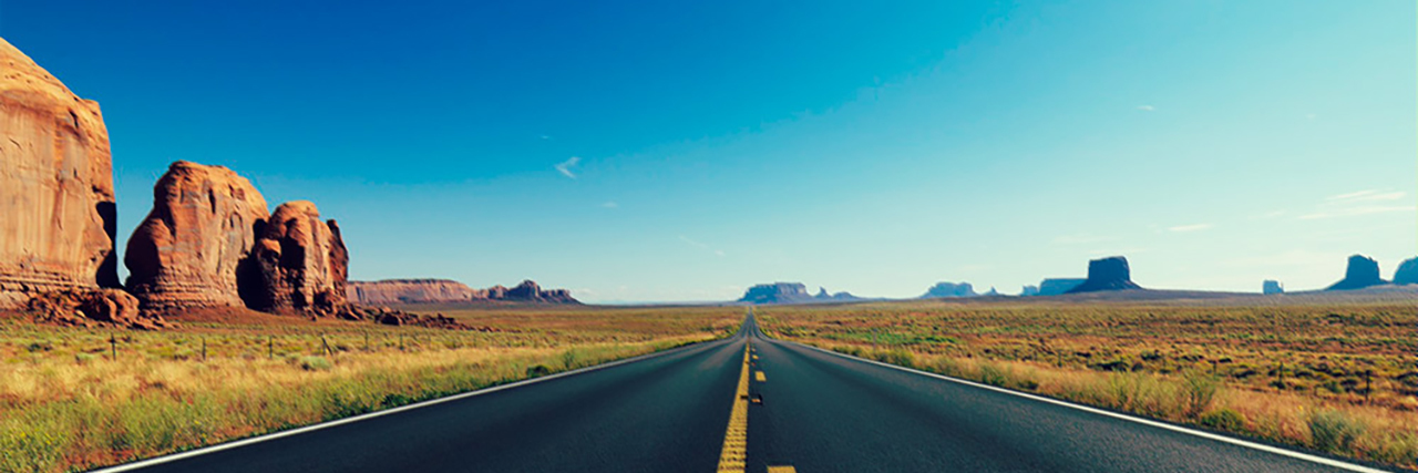 Your 'Less Traumatic' Trauma Is Valid Scenic desert highway.