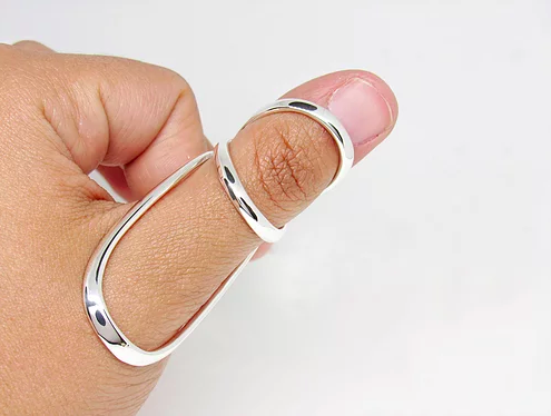 silver ring splint for thumb