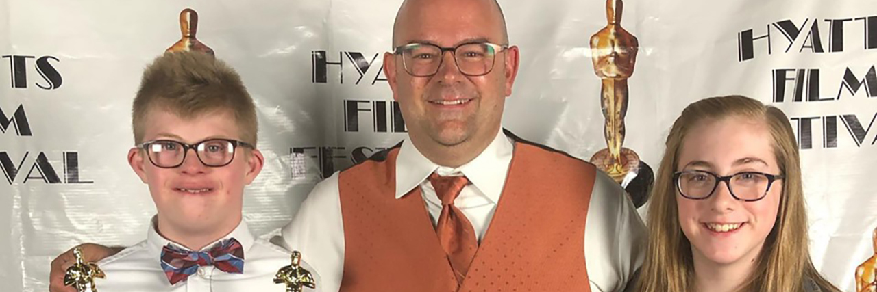 Supporting Kids With Down Syndrome in Middle School Alex at a film festival