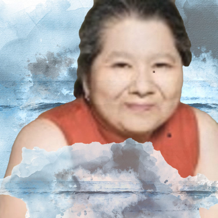 photo of Dee Chan with wave imagery overlay