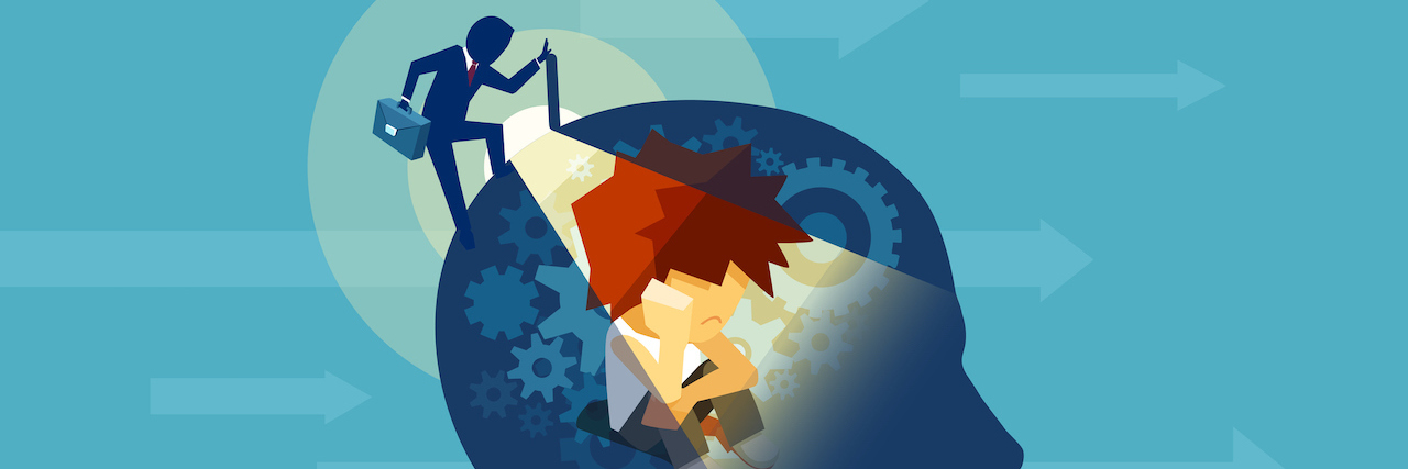 3 Ways Depression May Be Diagnosed in the Future Vector of an business adult man opening a human head with a child subconscious mind sitting inside