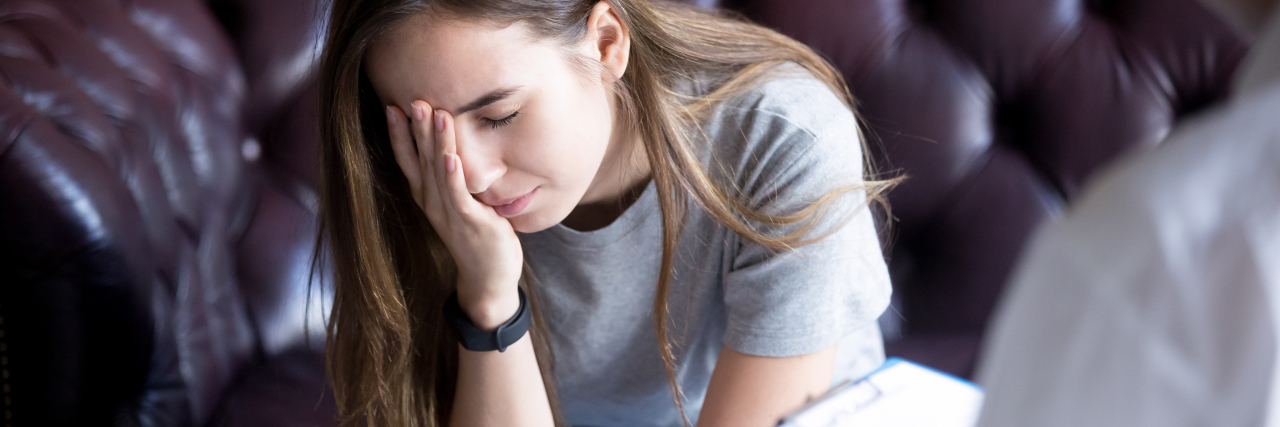 Struggling With My Appointment to See a Psychiatrist young woman seeing psychiatrist or psychologist