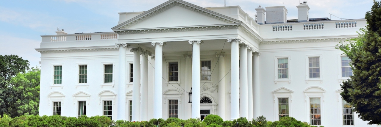 Why the White House Should Be Lit Up Gold for Pediatric Cancer White House in Washington D.C. United States national landmark.