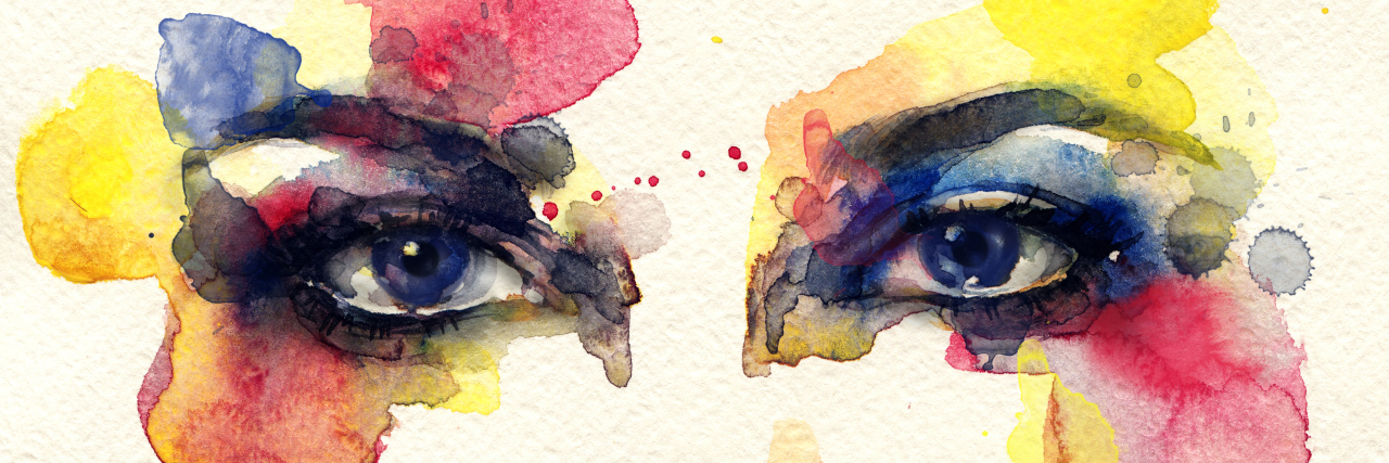 The Reality of My Life With Myasthenia Gravis Abstract woman illustration.