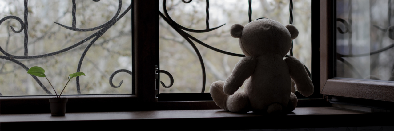 silhouette of teddy bear