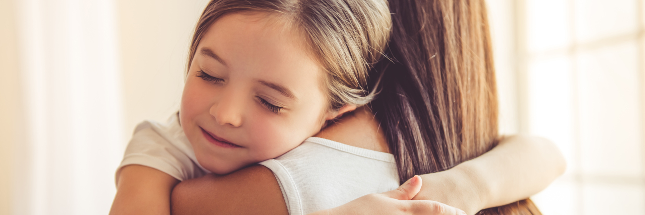 Guilt-Free Tips for Chronically Ill Parents a mother and daughter hugging