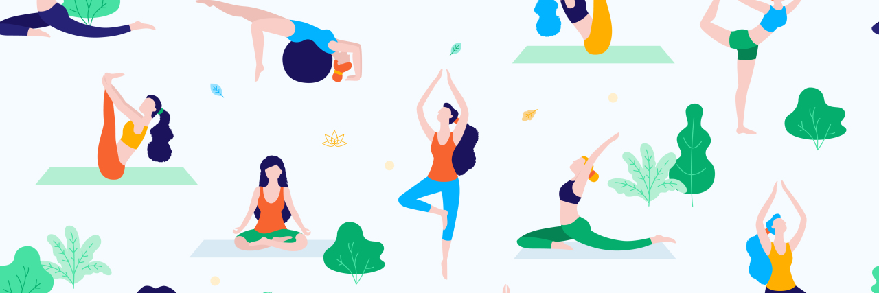 Simple Suggestions for How To Live Healthy With Your Diabetes Women walk in the park and do sports, yoga and physical exercises