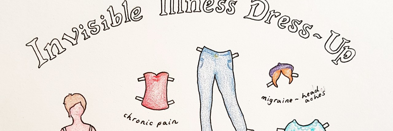 The Unpredictability of My Crohn's Disease Invisible illness dress-up.