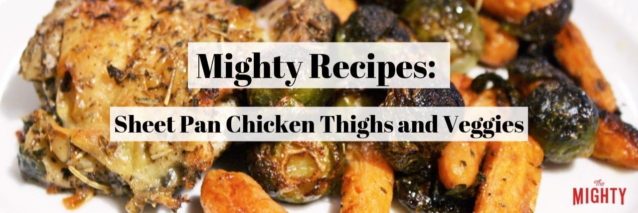Sheet Pan Chicken Thighs and Veggies, An Affordable and Easy Dinner sheet pan chicken thighs and veggies