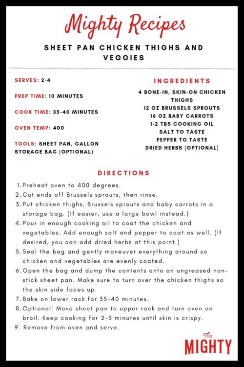 sheet pan chicken and veggies recipe