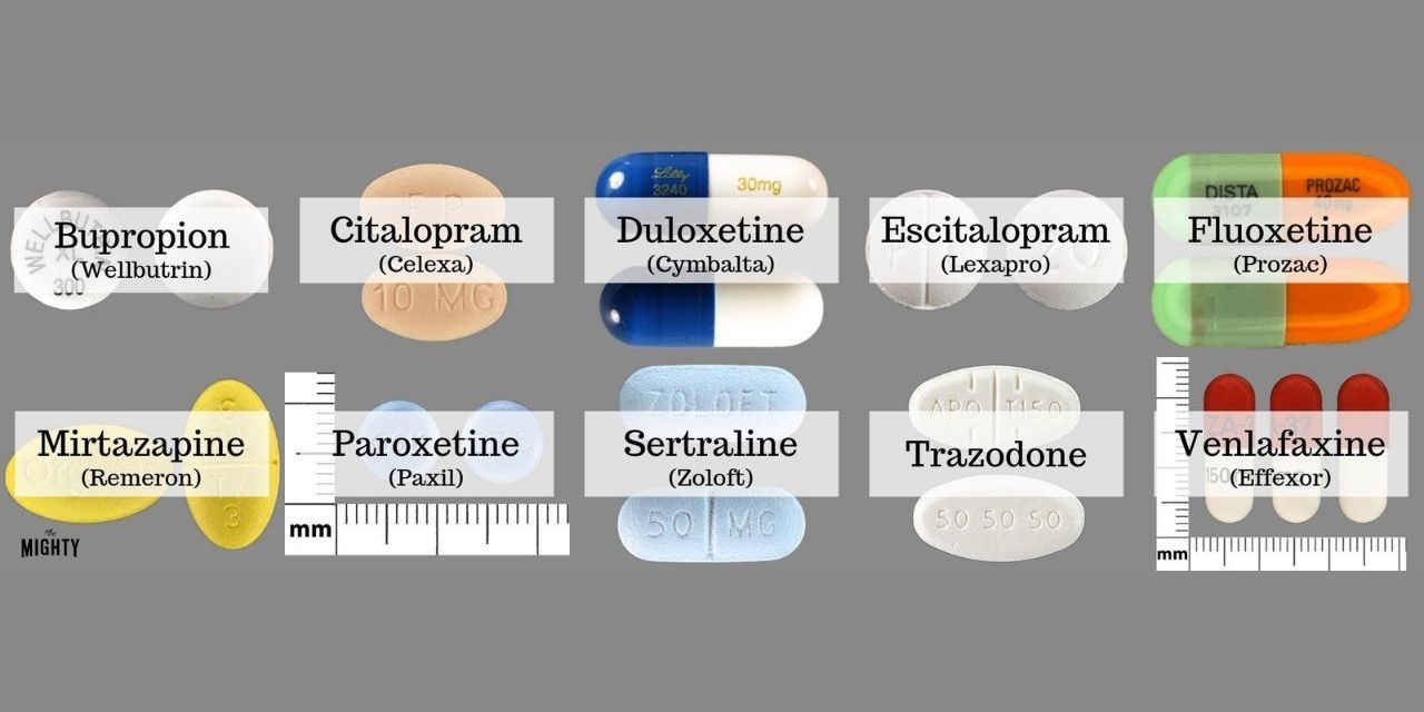 Chart Types Of Antidepressants