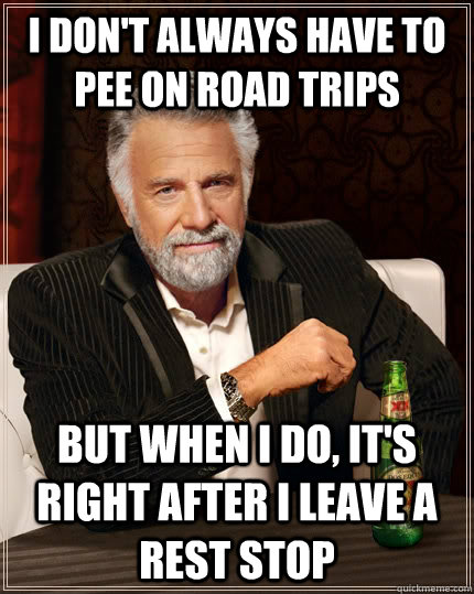 pee on road trips beer commercial 