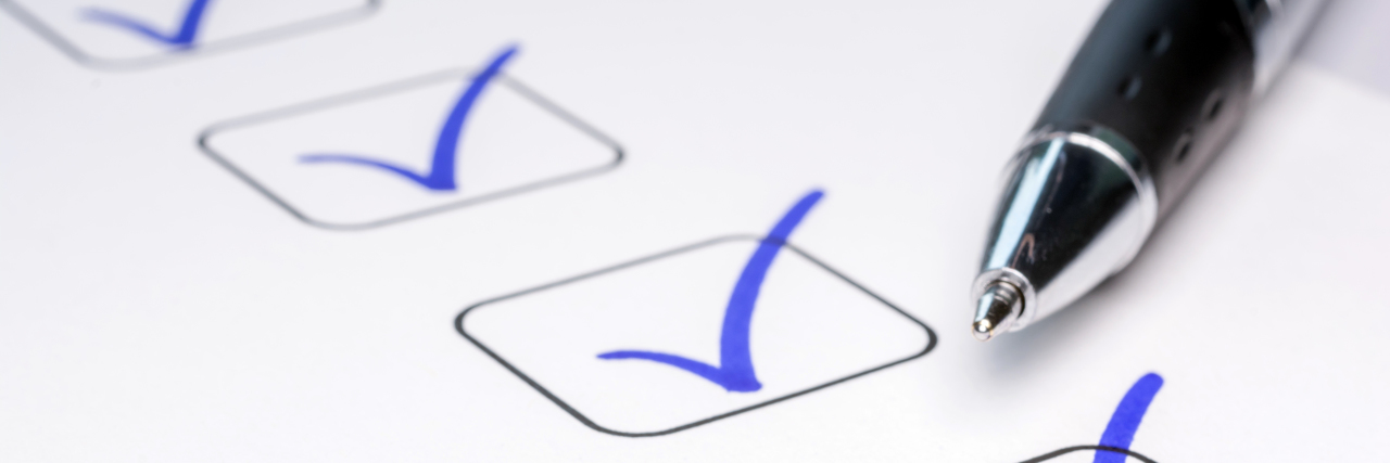 Self-Care Tips for People With a Type A Personality Checklist with all boxes marked.