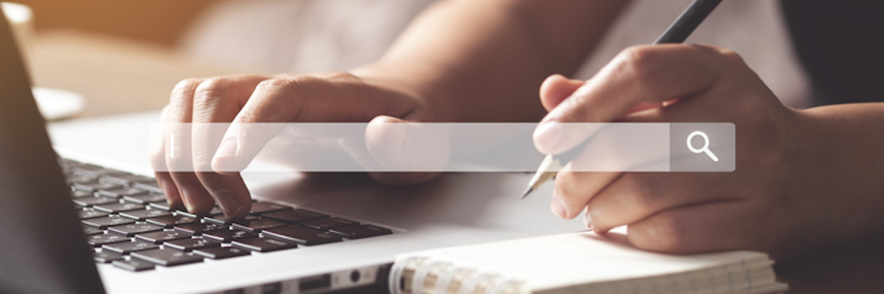 New Study Says the Internet Can Help With Rare Disease Diagnosis Searching and browsing concept. Woman using laptop to searching information on internet. soft focus, vintage tone. (Searching and browsing concept. Woman using laptop to searching information on internet. soft focus, vintage tone., ASCII, 115 componen