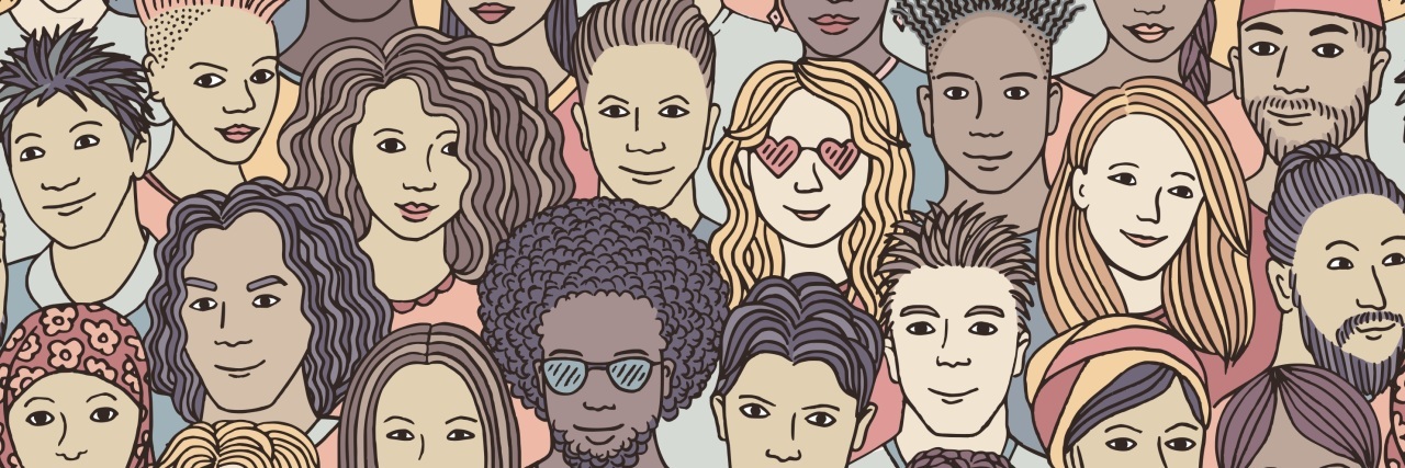 When Fear of Deafness and Difference Divides Us Diverse crowd of people.