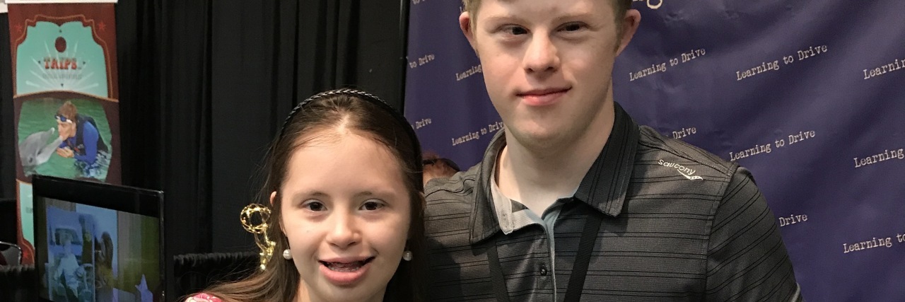 Why Inclusion Role Models Matter for Young People With Down Syndrome Greta's daughter Yassy meeting Connor.