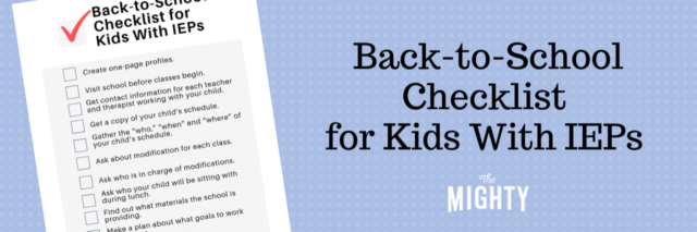 Back-to-School Checklist for Kids With IEPs