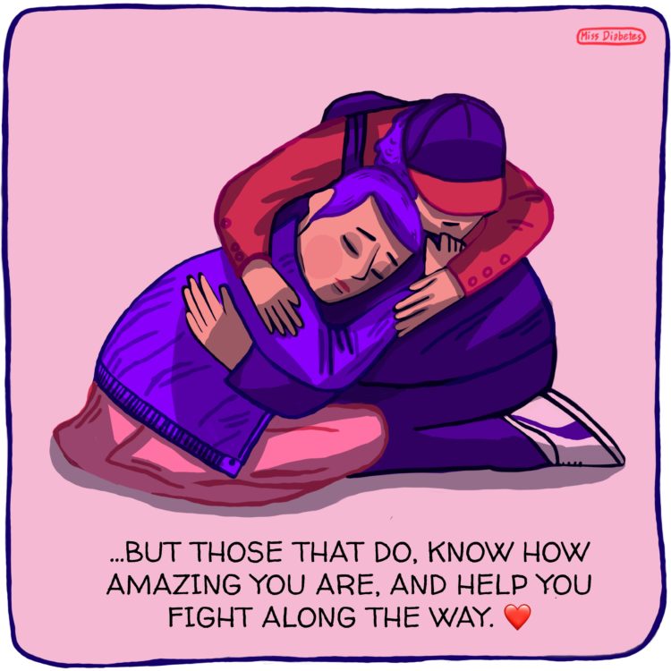 but those that do, know how amazing you are. and help you fight along the way, two people hugging