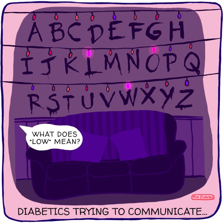 diabetics trying to communicate, alphabet christmas lights