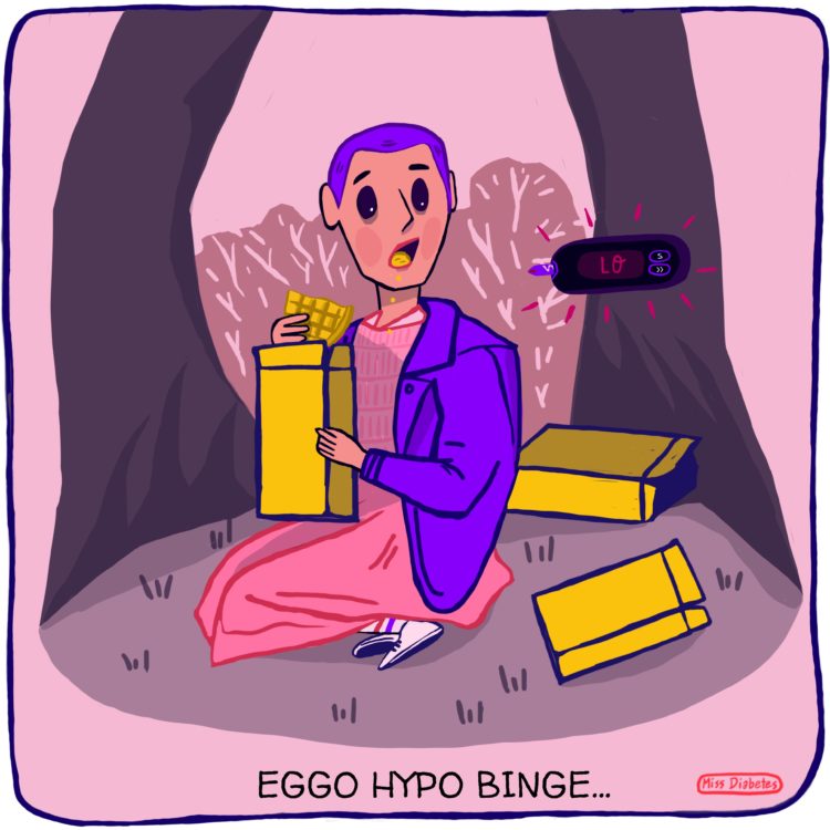 eleven eating eggos