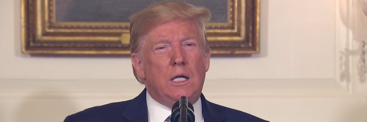 Trump Blames Mental Illness for Weekend Shootings President Donald Trump