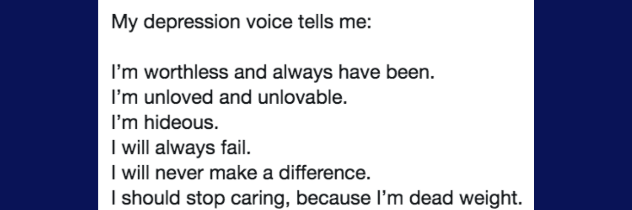 A Roundup of #DepressionVoice Tweets