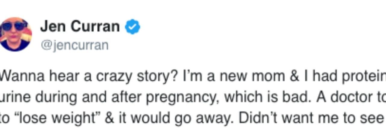 Jen Curran's Viral Twitter Thread Shows Danger of Weight Stigma jen curran's twitter thread